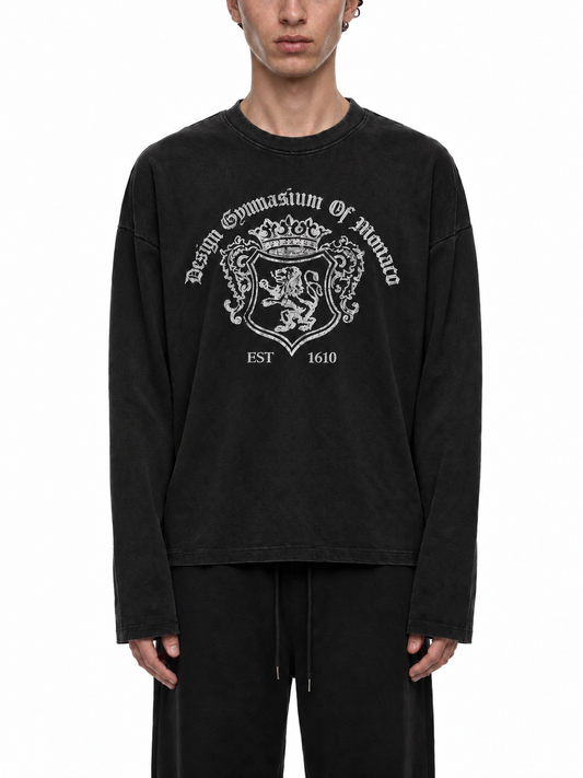 Design Academia - Black Washed Longsleeve
