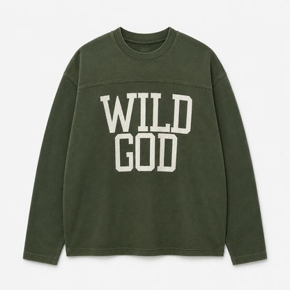 Wild God - Green Longsleeve