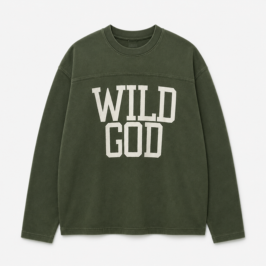 Wild God - Green Longsleeve