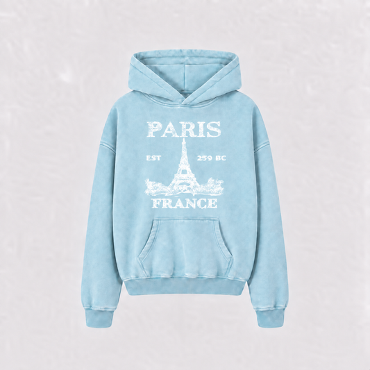 Paris Hoodie - Baby Blue