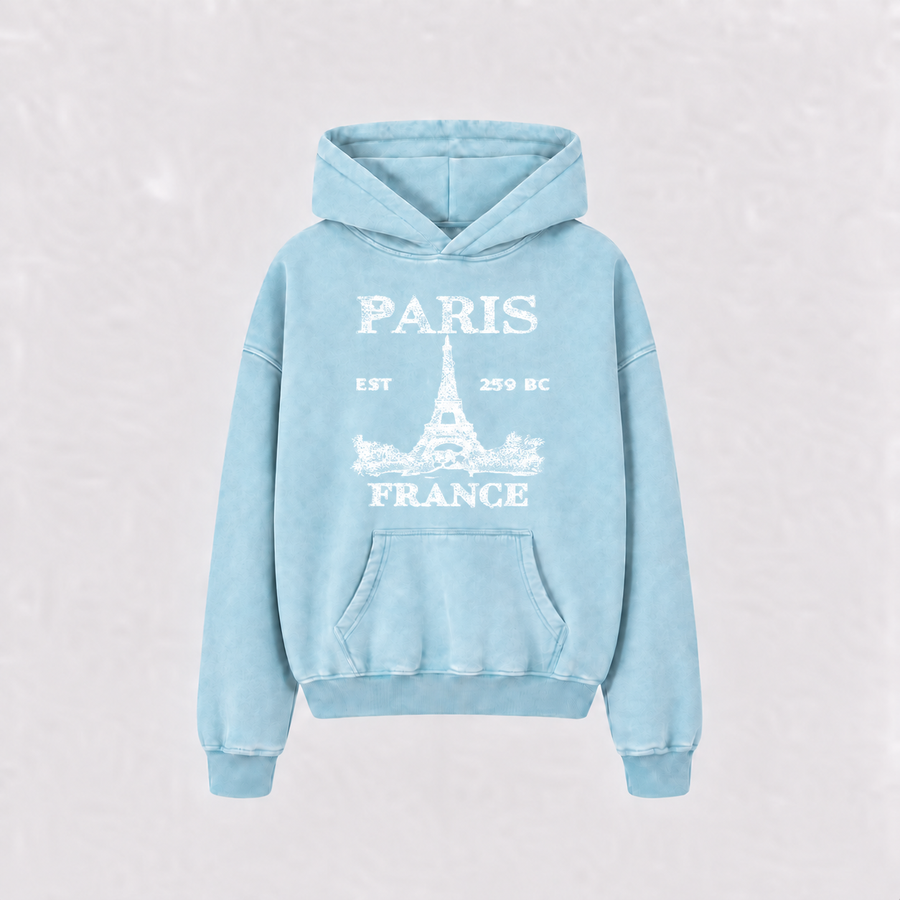 Paris Hoodie - Baby Blue