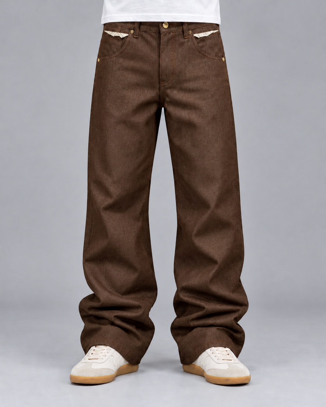 Brown Selvedge Denim Jeans