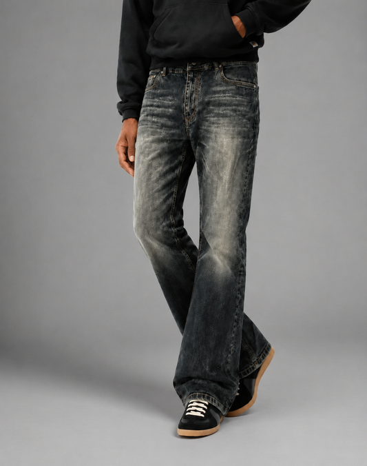 Noireve - Washed Bootcut Denim