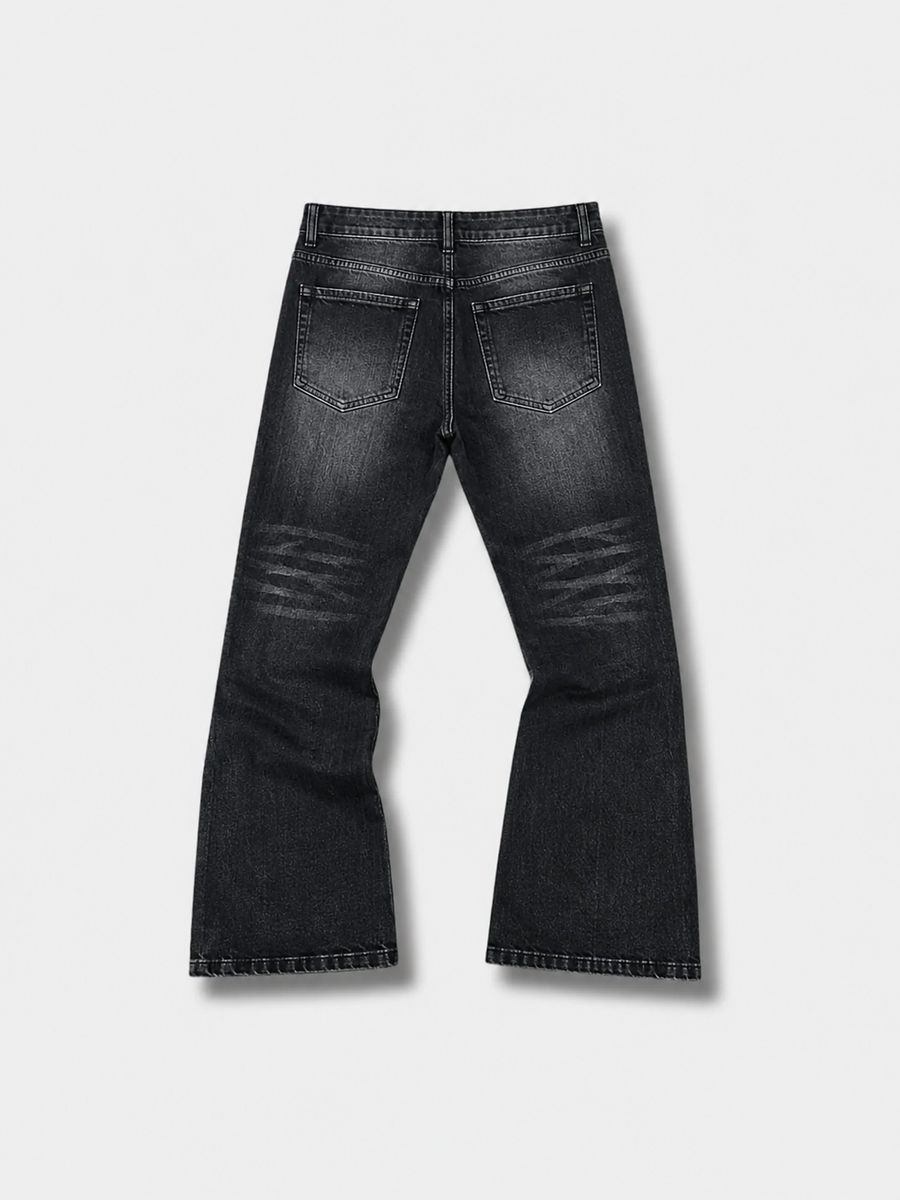 Heavy Wash Black Jeans