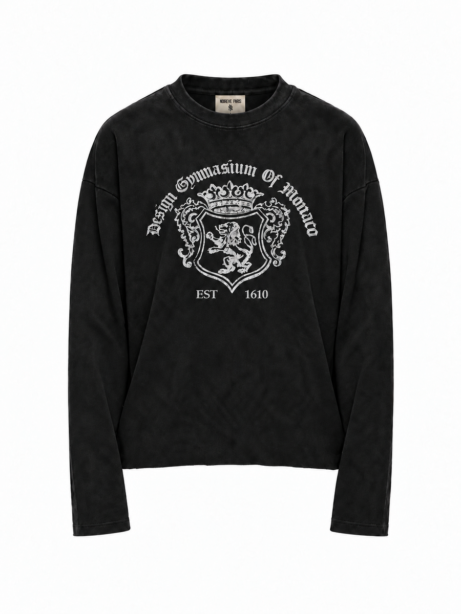 Design Academia - Black Washed Longsleeve