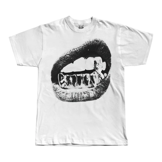 Grillz - White Tee