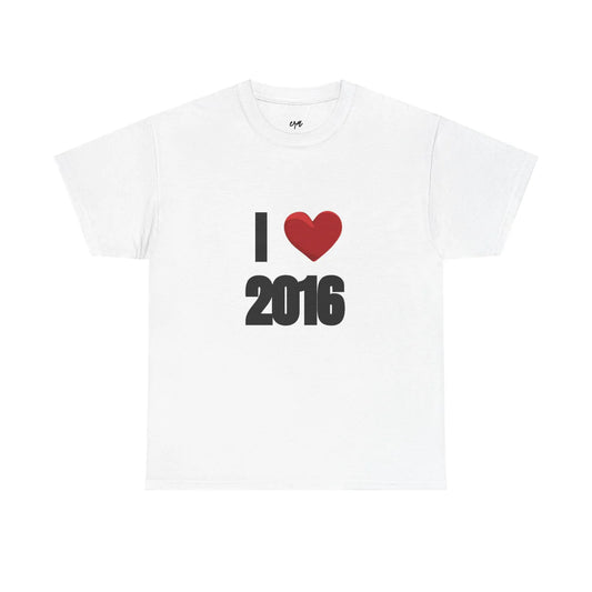 I Love 2016 - White Tee