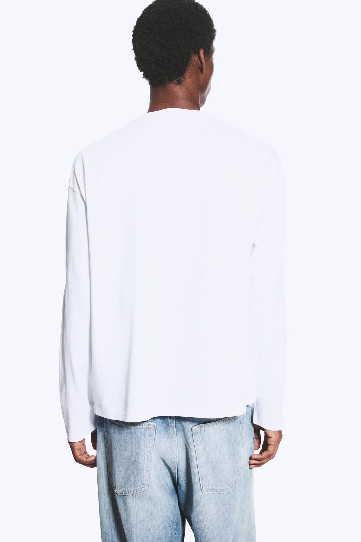 Basic White Cotton Longsleeve