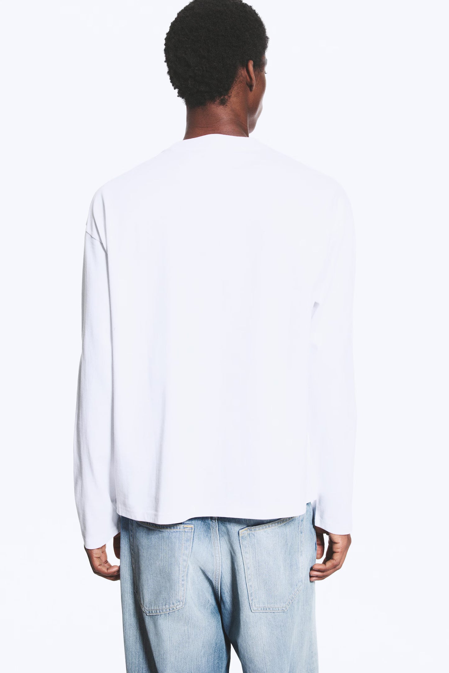 Basic White Cotton Longsleeve