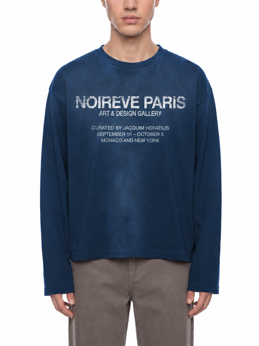 Sun Faded Art & Design Gallery - Navy Longsleeve