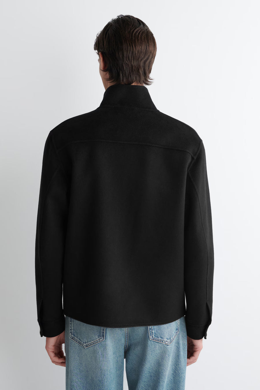 Wool Funnel Neck Coat