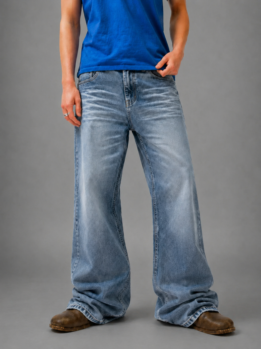 Bateau Straight Jeans — Blue Wash
