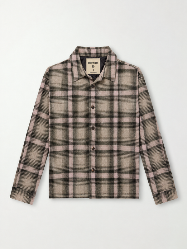 Rosewood Plaid Flannel front view