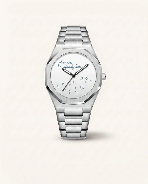 Who Cares I’m Late – White