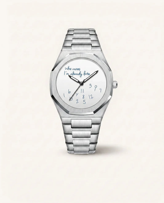 Who Cares I’m Late – White