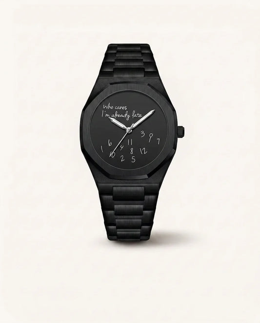 Who Cares I’m Late – All Black