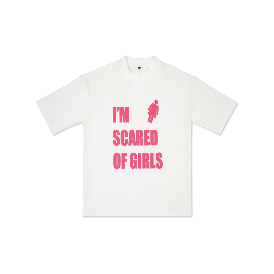 I'm Scared Of Girls - White Tee