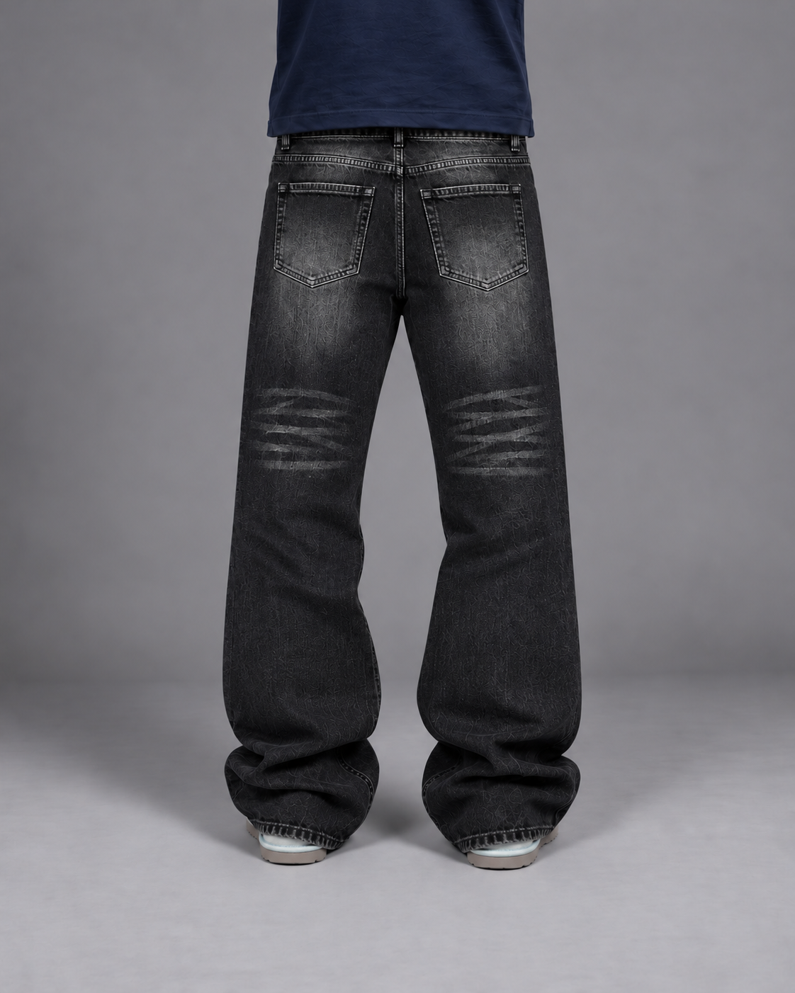 Heavy Wash Black Jeans
