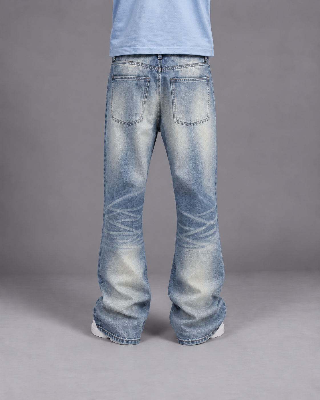 Heavy Wash Blue Bootcut Denim